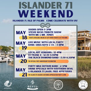 Islander 71 anniversary flyer (Instagram Post (Square)) - Instagram - Islander 71 weekend